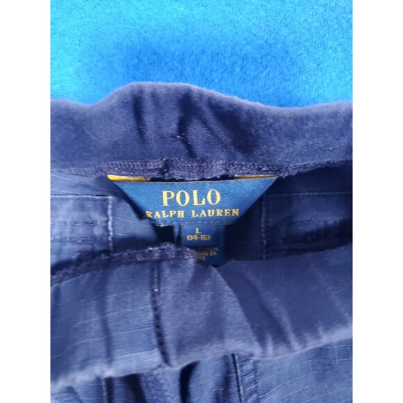 Polo Ralph Lauren Khaki Blue Cargo Pants Youth Size Large (14-16) - Picture 3 of 10